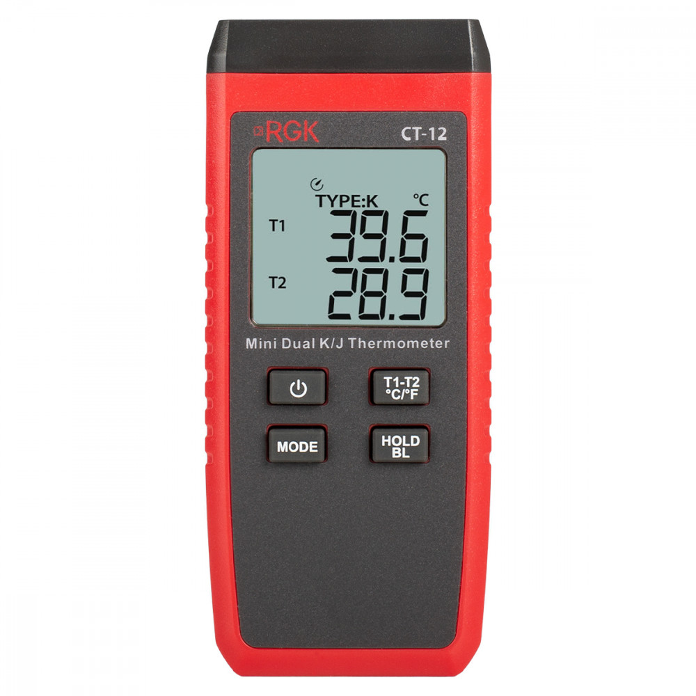 Термометр RGK CT-12 с погружным зондом температуры TR-10W с поверкой