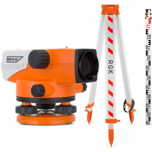 Комплект оптический нивелир RGK N-32 + штатив S6-N + рейка AMO S5